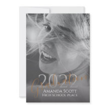 Graduação moderna foto personalizada trendy