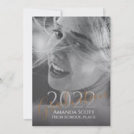 Convite Graduação moderna foto personalizada trendy