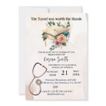 Graduação na Escola de Enfermagem Vintage Boho Flo