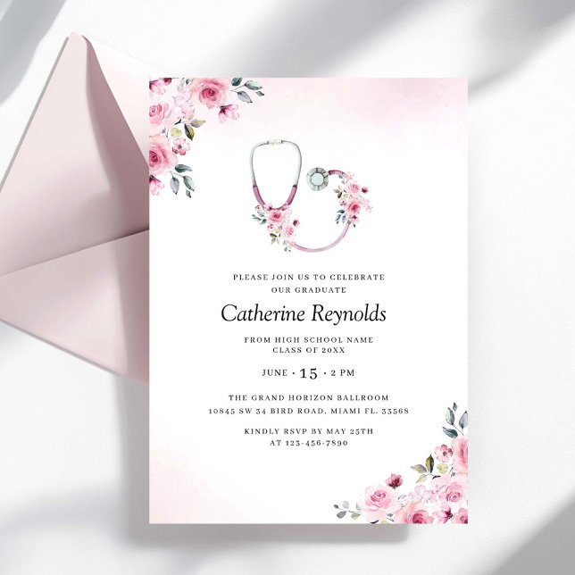 Convite Graduação na Faculdade de Enfermagem Médica (Criador carregado)