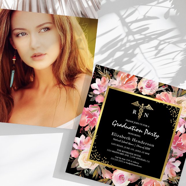 Convite Graduação na Faculdade de Enfermagem Médica de Fot (Criador carregado)