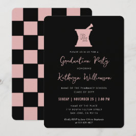 Convite Graduação na Faculdade de Farmácia de PharmD Moder