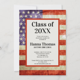 Convite Graduação Patriótica Militar dos EUA