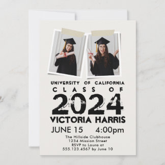 Convite Graduação Personalizada de Diversão de Fotos Grung