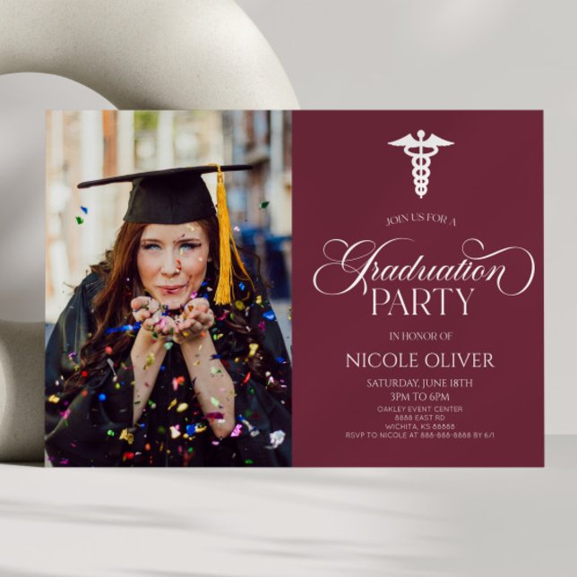 Convite Graduação Personalizada de Imagens de Caduco Médic (Criador carregado)