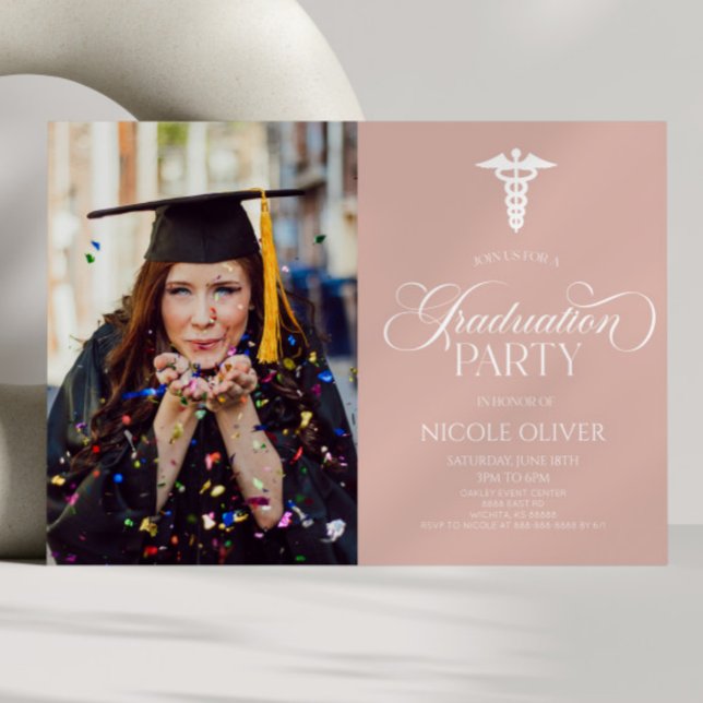 Convite Graduação Personalizada de Imagens de Caduco Médic (Criador carregado)