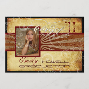 Convite Graduação PixDezines 2011, Vintage / Raios Retroat