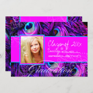 Convite Graduação psíquica em pavão PixDezines