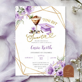 Convite Graduação Purple Tini um pouco mais inteligente Es
