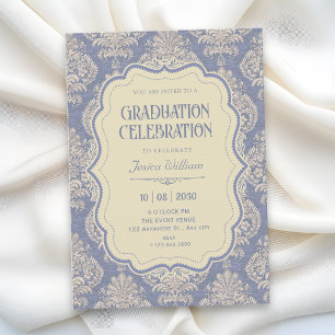 Convite Graduação real em chinoiserie vintage