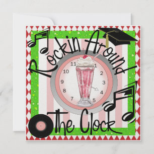 Convite Graduação rochosa pela festa do relógio - SRF