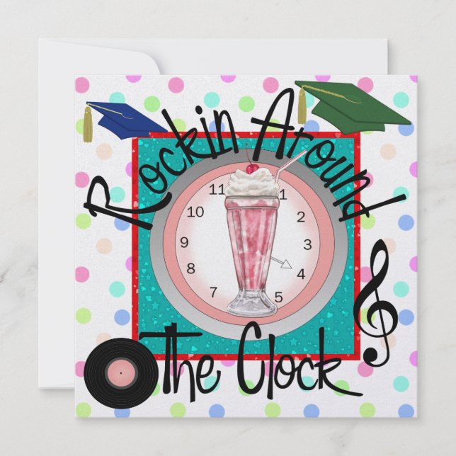 Convite Graduação rochosa pela festa do relógio - SRF (Frente)