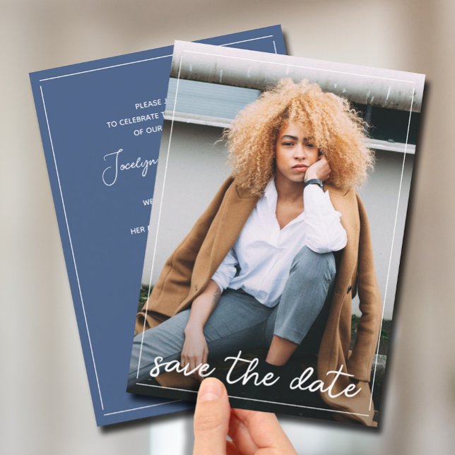 Convite Graduação Salvar a Foto da Data (Criador carregado)