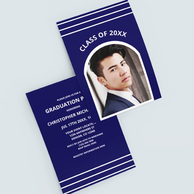 Convite Graduação Tradicional do Arco Fotográfico de Strip (Criador carregado)