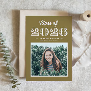 Convite Graduação Turma de 2024 Foto Dourada