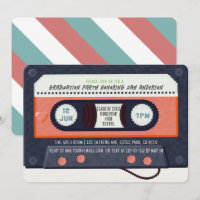 Graduação Vermelha de Música em Fita Cassete de Re