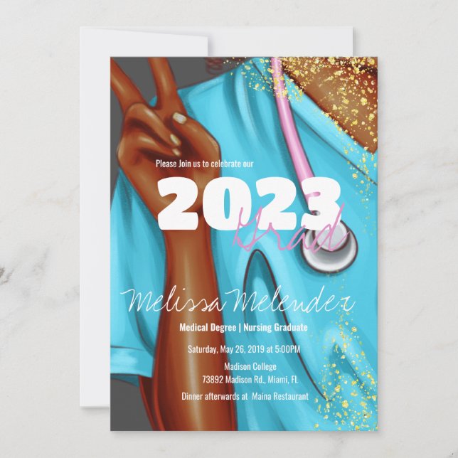 Convite Graduada em Enfermagem Turma de 2023 (Frente)