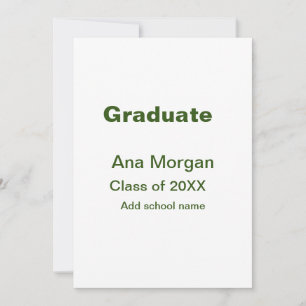 Convite Graduado adicionar nome escola nome turma de 20XX 