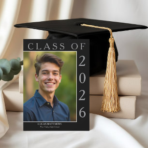 Convite Graduado Clássico Turma de 2026 Foto Personalizada