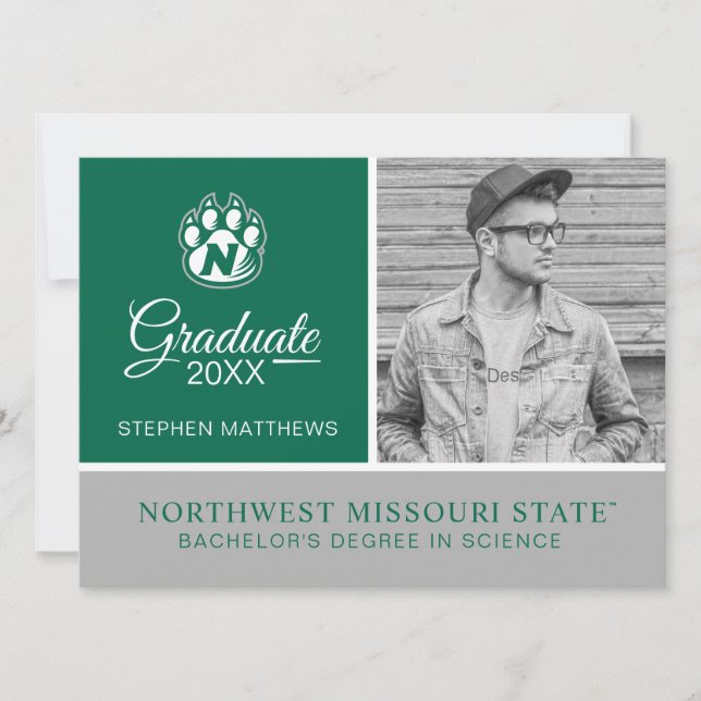 Convite Graduado da NW Missouri State (Frente)
