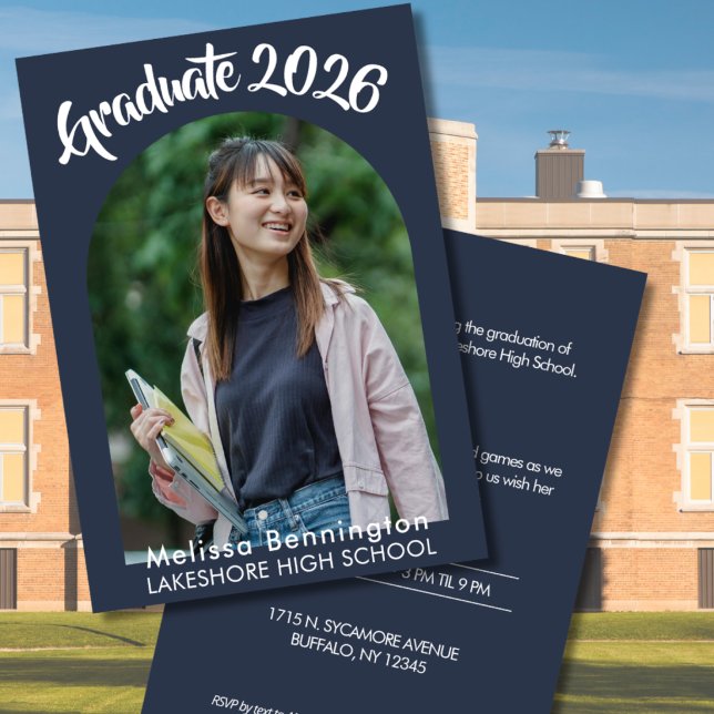 Convite Graduate 2026 Party Invitation  (Criador carregado)