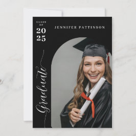 Convite Graduate Modern Arch Photo Graduation Invitation