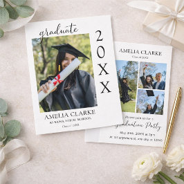 Convite Graduation announcement, graduation invitation