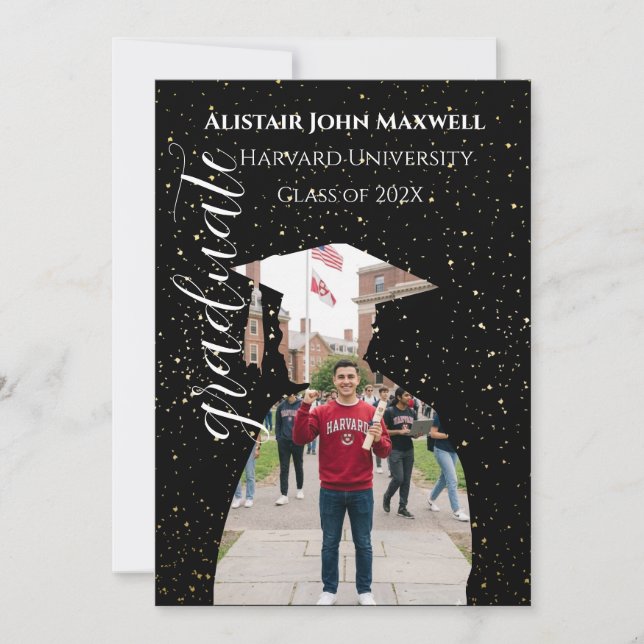 Convite Graduation Announcement Invite | Graduation Card (Frente)