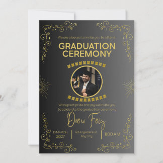 Convite Graduation announcement invite| Graduation party 