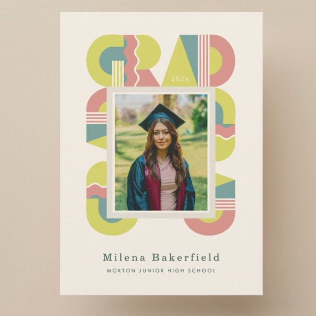 Convite Graduation card class of 2026 celebration invitati (Criador carregado)