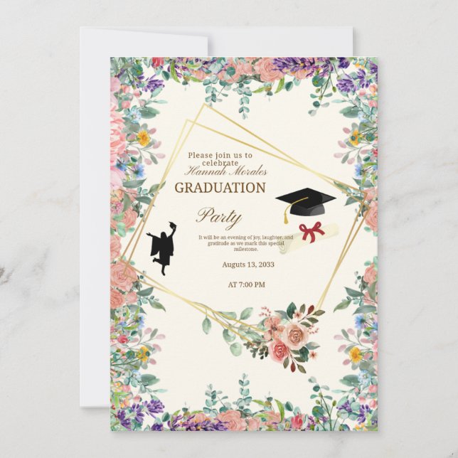 Convite Graduation Celebration Invitation (Frente)