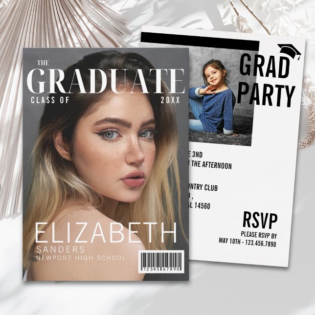 Convite Graduation - Inspired by Magazine Cover (Criador carregado)