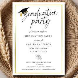 Convite Graduation Party Invitation, Graduation Invitation