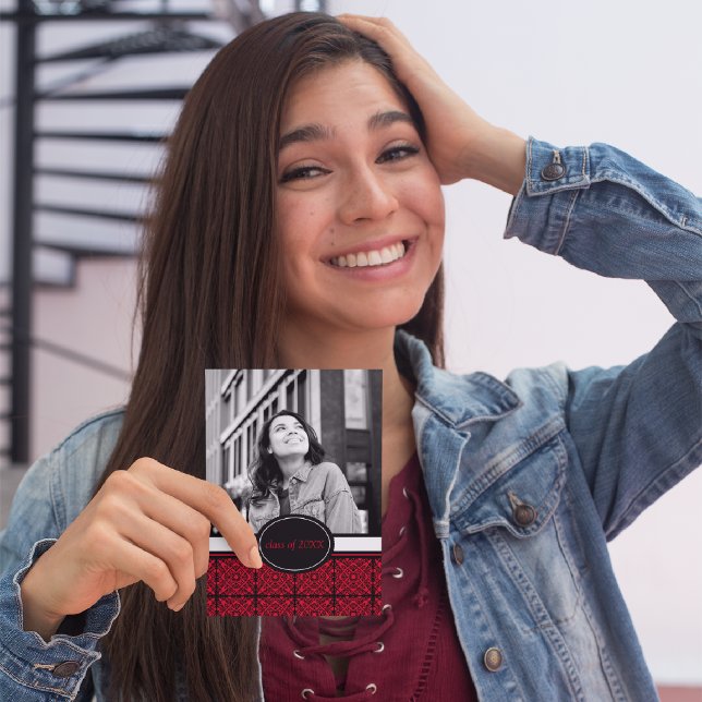 Convite Graduation Party Invitations [Red] (Criador carregado)