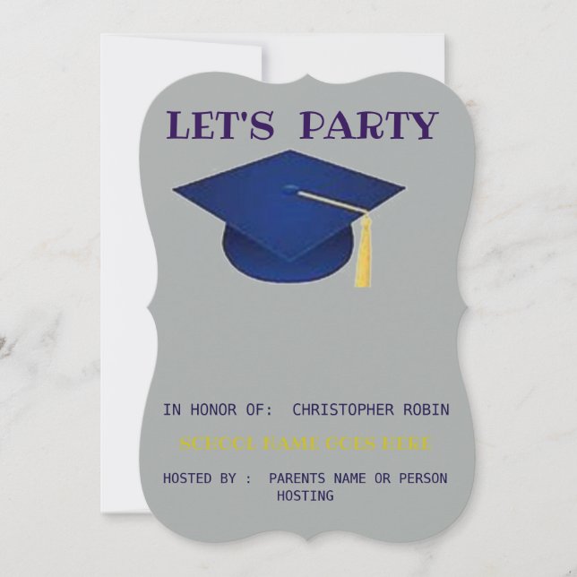 CONVITE GRADUATION PARTY INVITE (Frente)