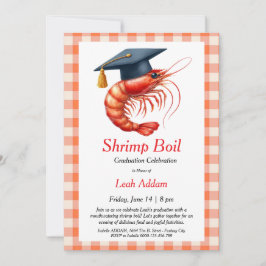 Convite Graduation Party Shrimp Boil Invitation