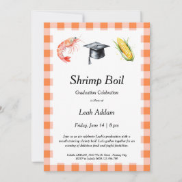 Convite Graduation Party Shrimp Boil Invitation