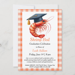 Convite Graduation Party Shrimp Boil Invitation