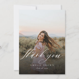 Convite Graduation Thank You Card