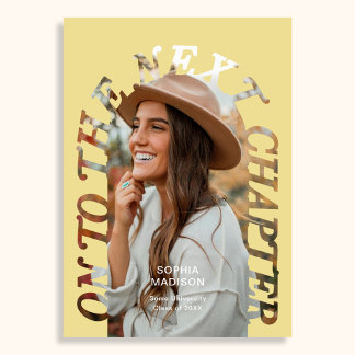 Convite Graduation To The Next Chapter Arch Photo Citrus