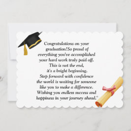 Convite  Graduation- Universal Design for all ages