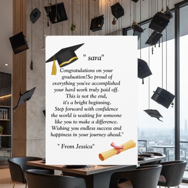 Convite  Graduation- Universal Design for all ages (Criador carregado)