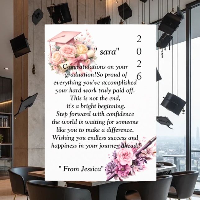 Convite  Graduation- Universal Design for all ages (Criador carregado)