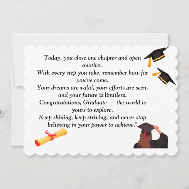 Convite  Graduation- Universal Design for all ages (Frente)