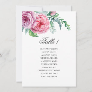 Convite Gráfico de assentos de casamento Boho. Plano de me