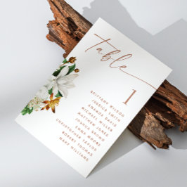 Convite Gráfico de assentos de casamento da camellia de vi