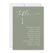 Gráfico de Assentos de Casamento Minimalista em Ve