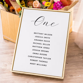 Convite Gráfico de Assentos de Casamento Minimalista | Mod