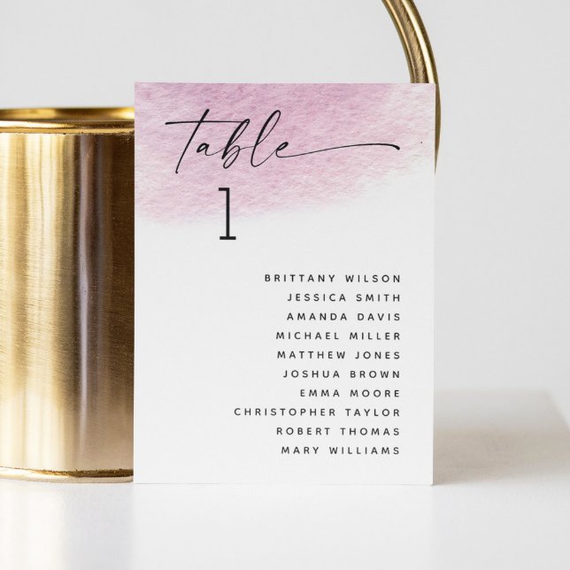 Convite Gráfico de assentos de casamentos roxos, cor-de-ro (Criador carregado)