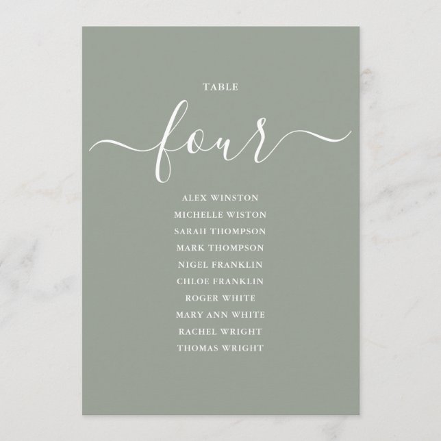 Convite Gráfico de Assentos Número 4 da Tabela de Roteiro  (Frente)